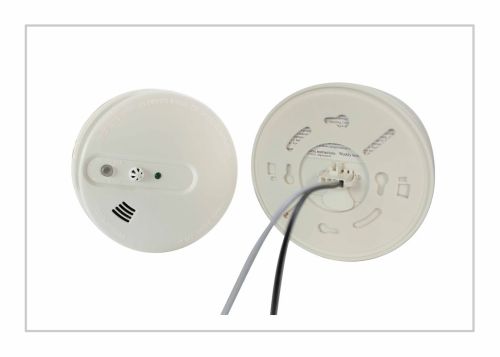 Wired Smoke And Heat Detectors 9v Battery Operated For Hotels / Markets