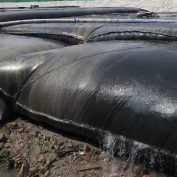 Low Cost High Volume Dewatering Geo Containers and Geotube Bags with Oil Filters