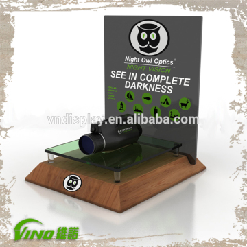 wooden table top display stand , wooden counter top display rack , Advertising table top display rack