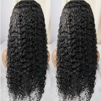 13X4 Curly Malaysian Lace Front Human Hair Wigs With Pre Plucked Baby Hair  Remy Hair 8-40Inch Lace Wigs