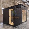 White Pine Outdoor Wooden Sauna Room