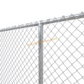 Fence en métal diamant en revanche de 2,4 m en PVC