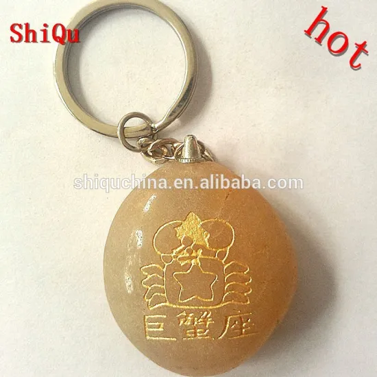 stone customizable keychain | hotsell keyring