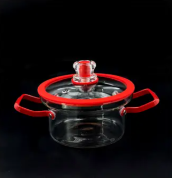 Directly heated glass soup pot