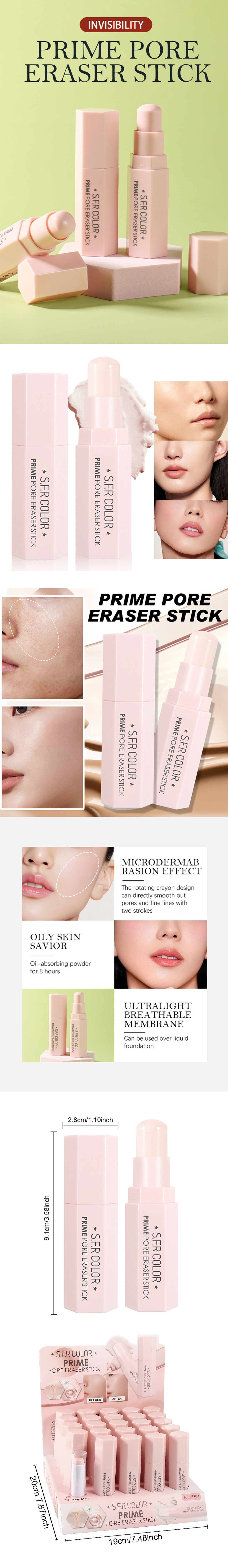 5804-XPore Minimizing Stick