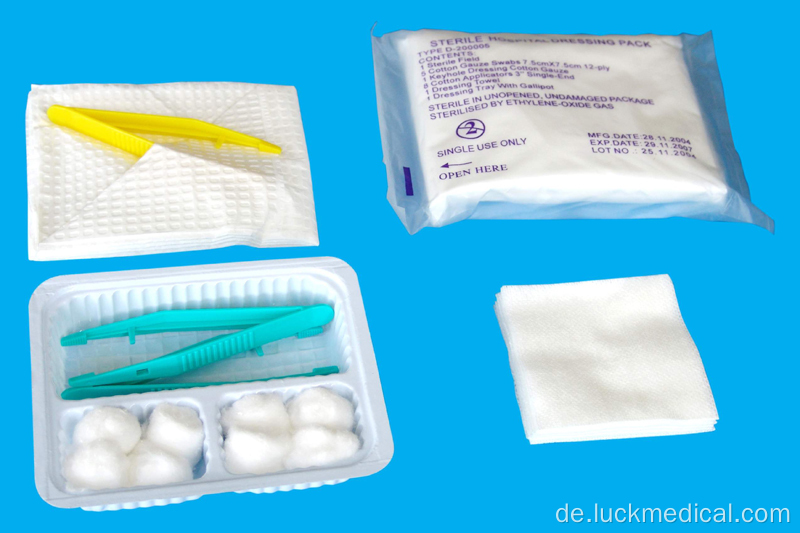 Wundpflege -Dressing Pack einzelner Gebrauch