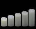 移動炎の実質のワックスの装飾は柱の蝋燭を導きました