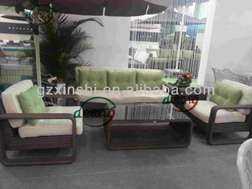 Outdoor rattan KD sofa set