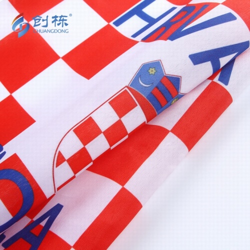 Custom Logo Polyester Croatia Hand Flag