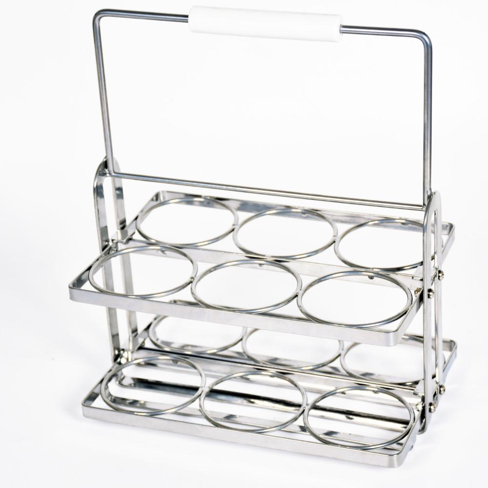 6 Bottles Metal Wire Wine Rack Countertop