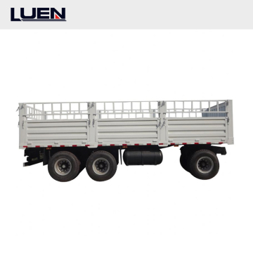 50t Transport Cargo Semi Trailer with 3 Axle Air Suspension and 600mm Platform Height