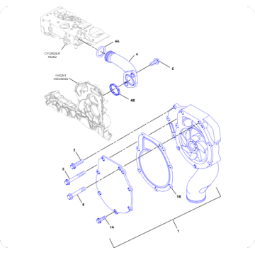 Supply C4.4 Water Pump 4854894/485-4894