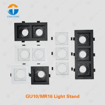 LED Ceiling Downlights: Single, Double, Triple Heads MR16 Down Spot Light Housing