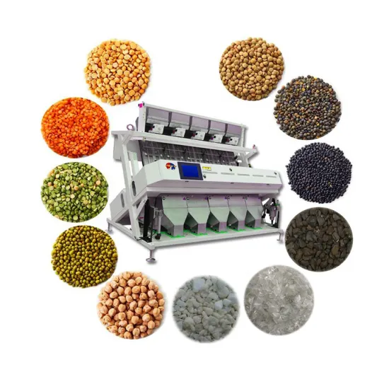 Automatic Optical Color Sorter Machine for Fruits, Peanuts, Rice, and More