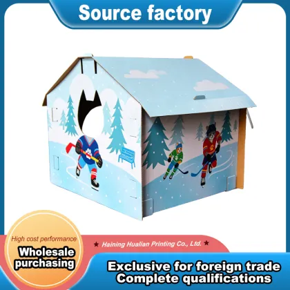 Winter Forest Themed Corrugated Box