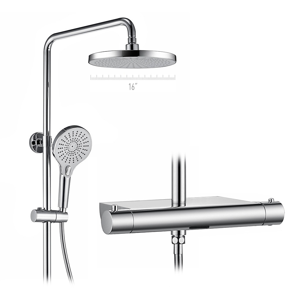 Hotel Chrome Color 3 Functions Thermostatic Shower