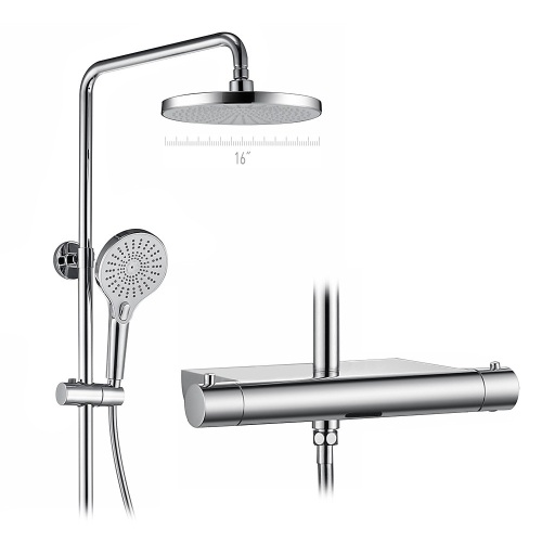 Drei-Wege-Chrom-Badezimmer-Thermostat-Dusche