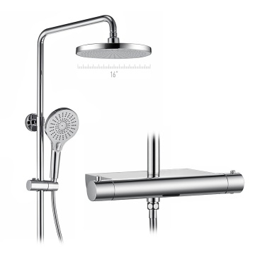 Three Way Chrome Bathroom Thermostatic Shower