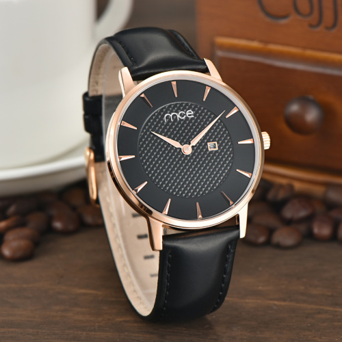 stainless steel case back quartz wrist watch
