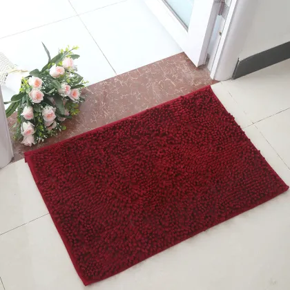 microfiber chenille bath mat, bathroom rug,bath mat,toilet mat