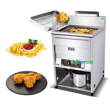 Commercial Stainless Steel Chicken/Fried Deep Fryer Kitchen Equipment with Oil Filter