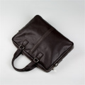 Horizontal Genuine Leather Business Handbag Briefcase