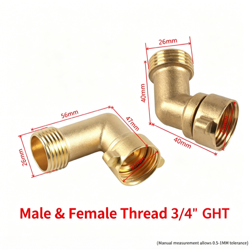Brass Garden Hose Connector (2)