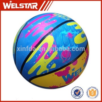 7#, 6#, 5#,3#,2#,1# colorful rubber basketball/pu basketball/pvc basketball