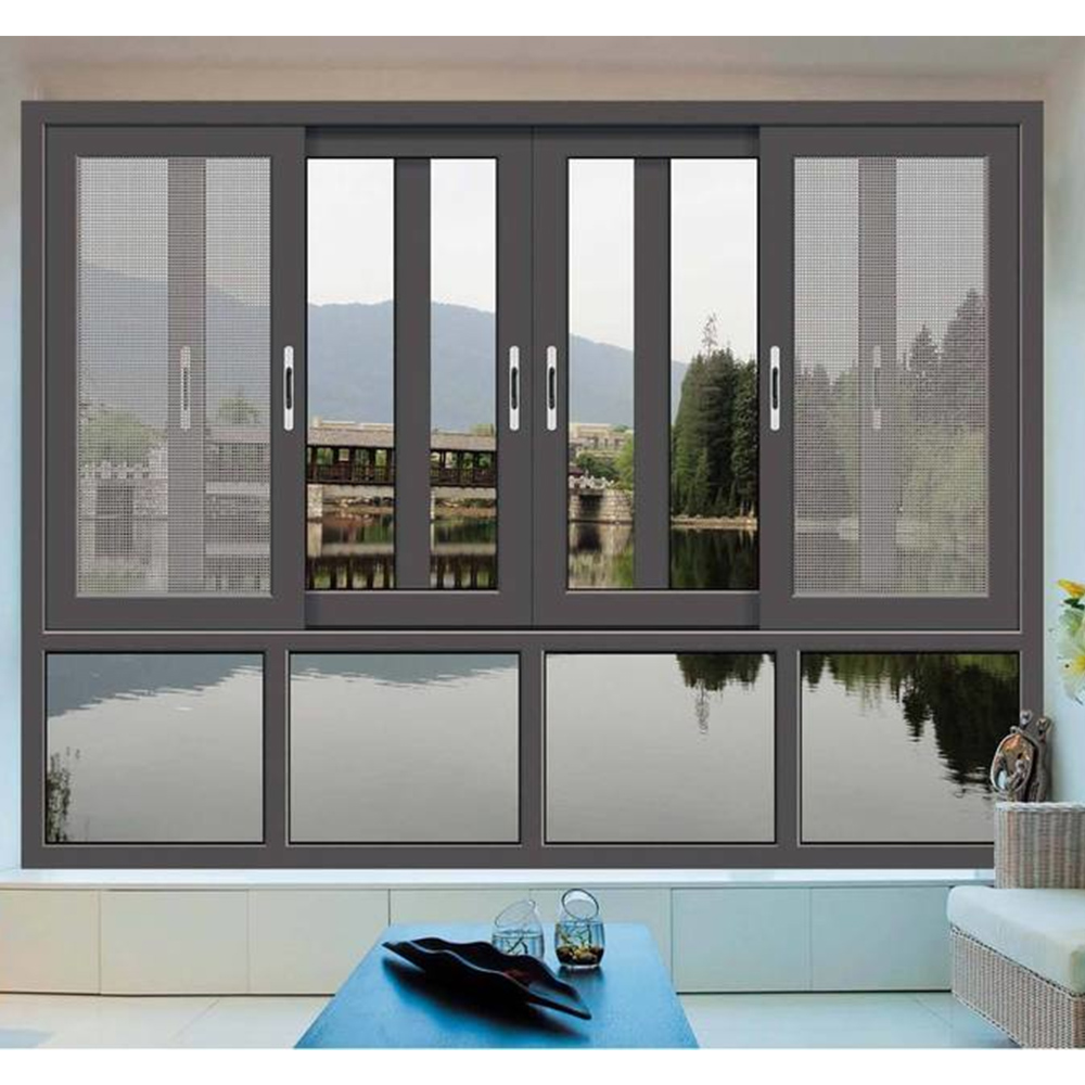 110 Series 1.8mm thick aluminum alloy sliding windows 