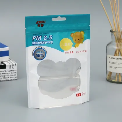 Eco-friendly face mask bag standing up pouch face mask plastic packaging bag