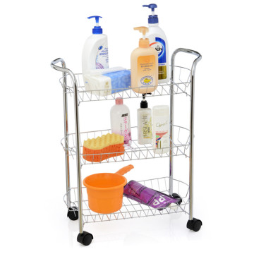 3 Tier Metal Kitchen Storage Torlley με τροχούς