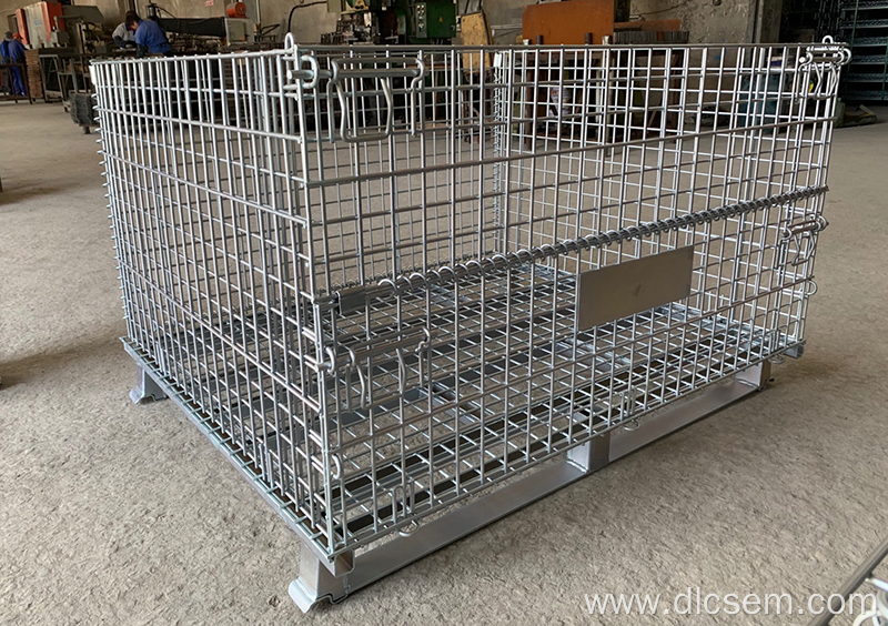 Foldable Wire Mesh Steel Storage Cage