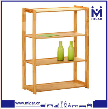 simple four layer wooden book shelf