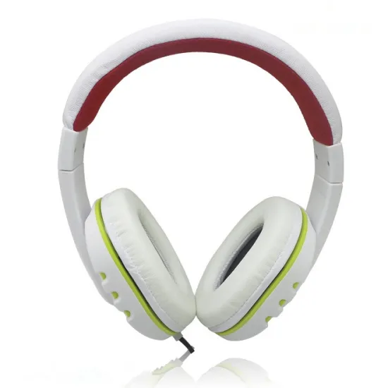 white PVC soft head earphone