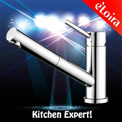 Custom Black Kitchen Faucet with Logo: OEM/ODM Water Saving Kitchen Tap Mixer