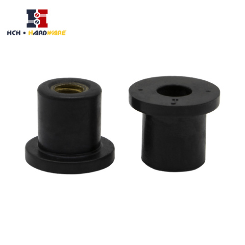 Black Rubber nut M4 M5 M6