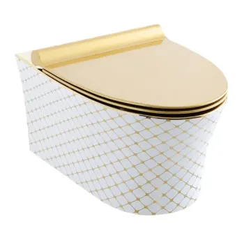 High-End Ceramic Wall-Hung Toilet for Hotel and Home Bathrooms