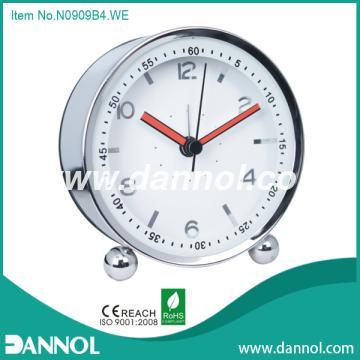 4\" Iron Numbers Desk Alarm Clocks with Double Colored Hands