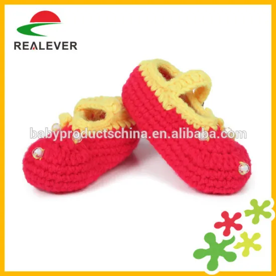 Warm and soft baby shoes crochet made in China
