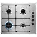 Zanussi Fornello a Gas 4 Fuochi Acciaio Inox