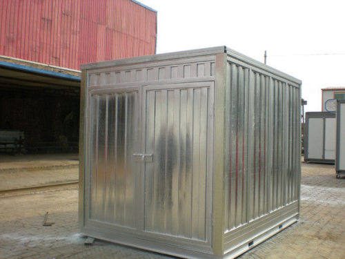 Flat Pack Steel Small Storage House As Prefab Workshop Waterproof