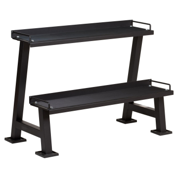 ZY FITNESS High-Quality Anti-Slip 2-Tier Kettlebell Storage Rack