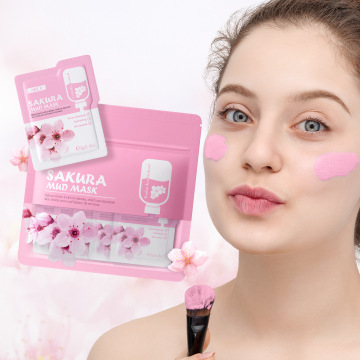 Japan Cherry Facial Mud Mask for Pore Cleaning and Oil Control