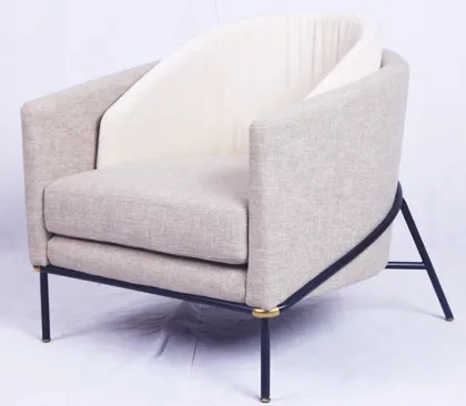 Modern Comfortable Fabric Casual Round Leisure Sofa Chair