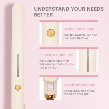 PTC Fast Heat Professional Ionic Technology Diana Titanium Hair Straightener