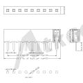 2.00 mm (.079 &quot;) Tipo de inmersión de PCB encabezado de hembra de una sola fila