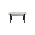 Mesa de café espelhada redonda para o jardim da mesa de jantar