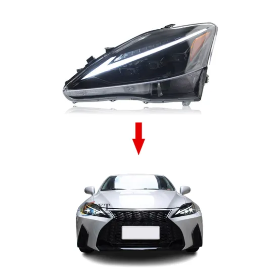 XT Upgrade LED Headlight Projector Lens for Lexus IS250/IS300/IS350 with DRL Accessory
