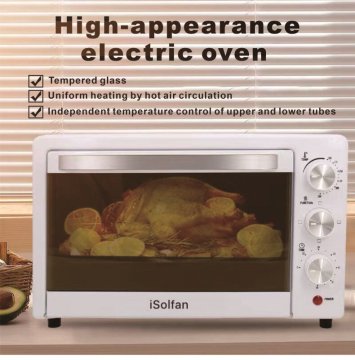 طباخ Isolfan Mini: فرن كهربائي متعدد الاستخدامات للخبز والطبخ