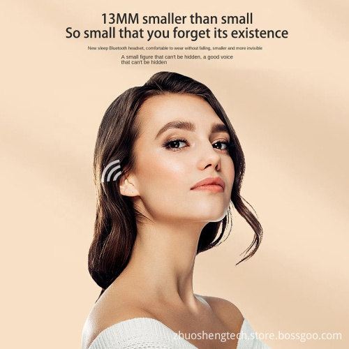 Bluetooth TWS Invisible Earphones with Mic and Noise Reduction